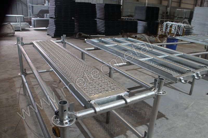 Layher type Steel plank for scaffolding