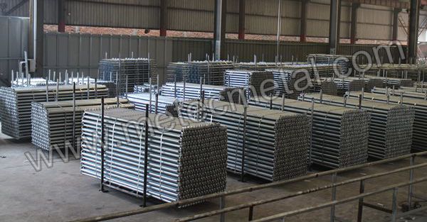 Ringlock scaffolding ledger stock