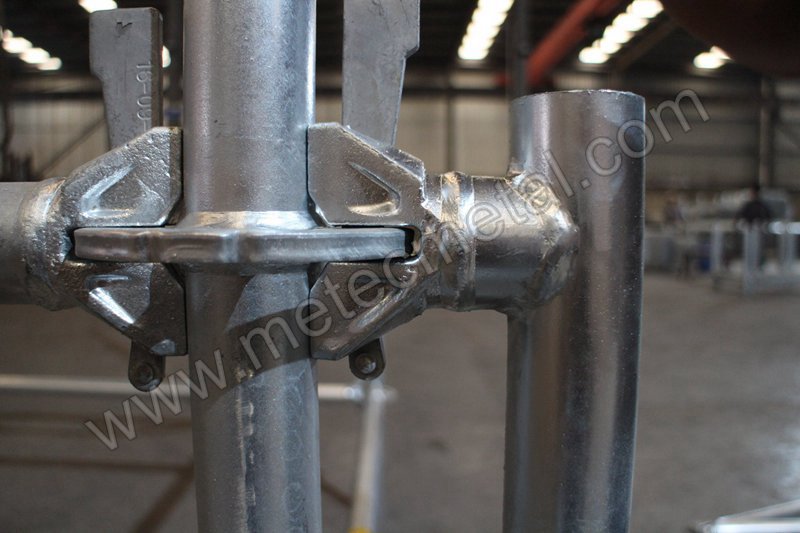 Leg lock ringlock scaffolding