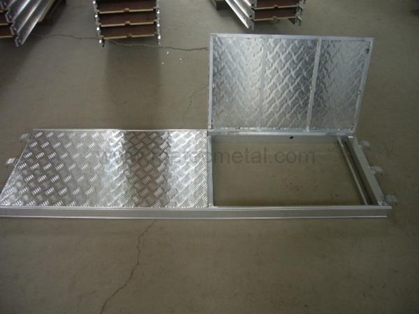 Aluminum Deck with Trapdoor for scaffold