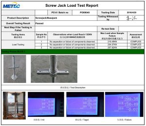 How to test Screw Jack