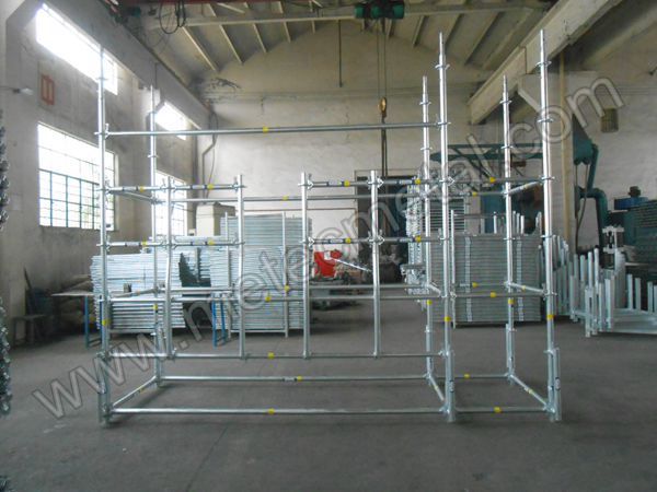 Guardrail Post for ringlock scaffold